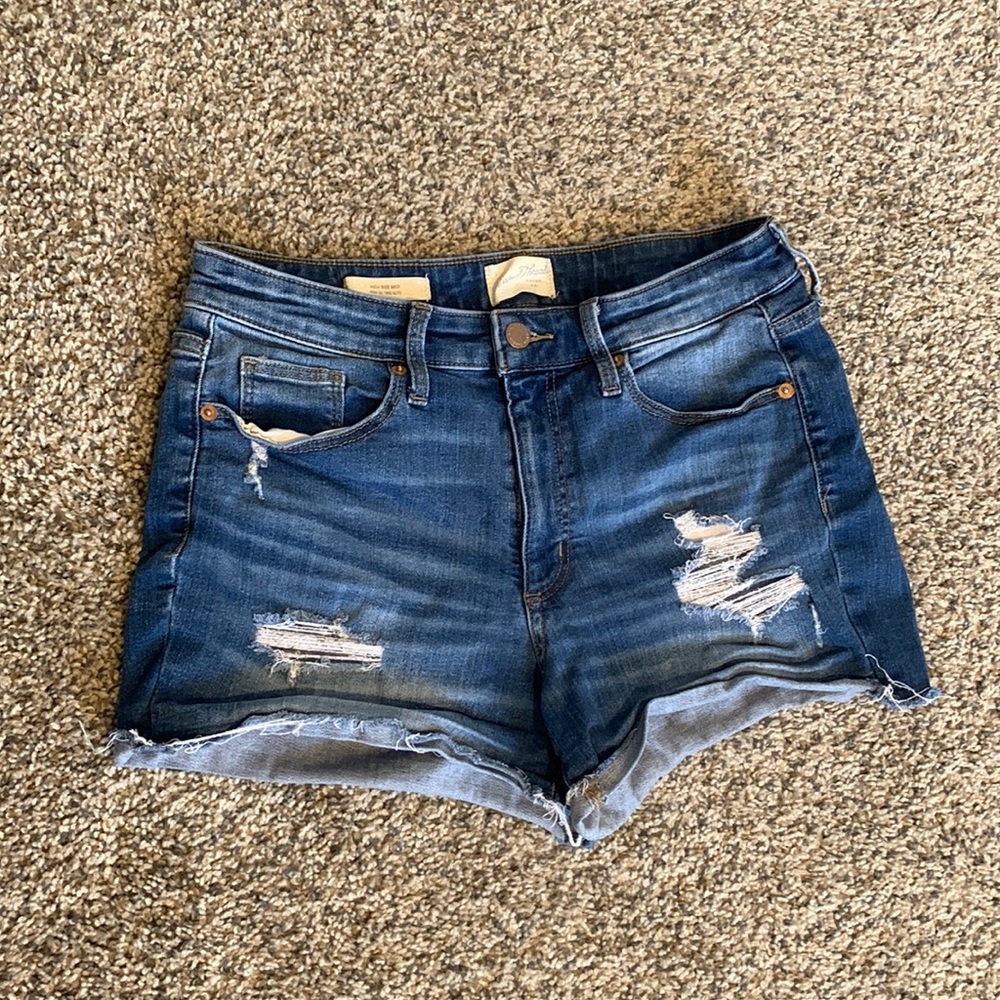 Distressed Jean Shorts